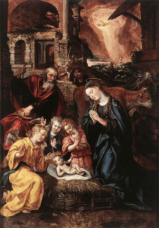 VOS, Marten de Nativity  ery Norge oil painting art